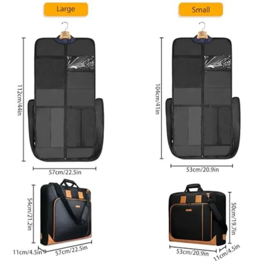Travel Garment Bag for Men and Women Carry On Suit Bag Wrinkle Free Hanging